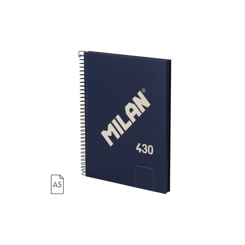 57151E80B-BLOC MILAN 430 A5 80h LISO AZUL precio por 3 unidades