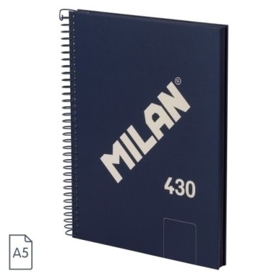 57151E80B-BLOC MILAN 430 A5 80h LISO AZUL precio por 3 unidades