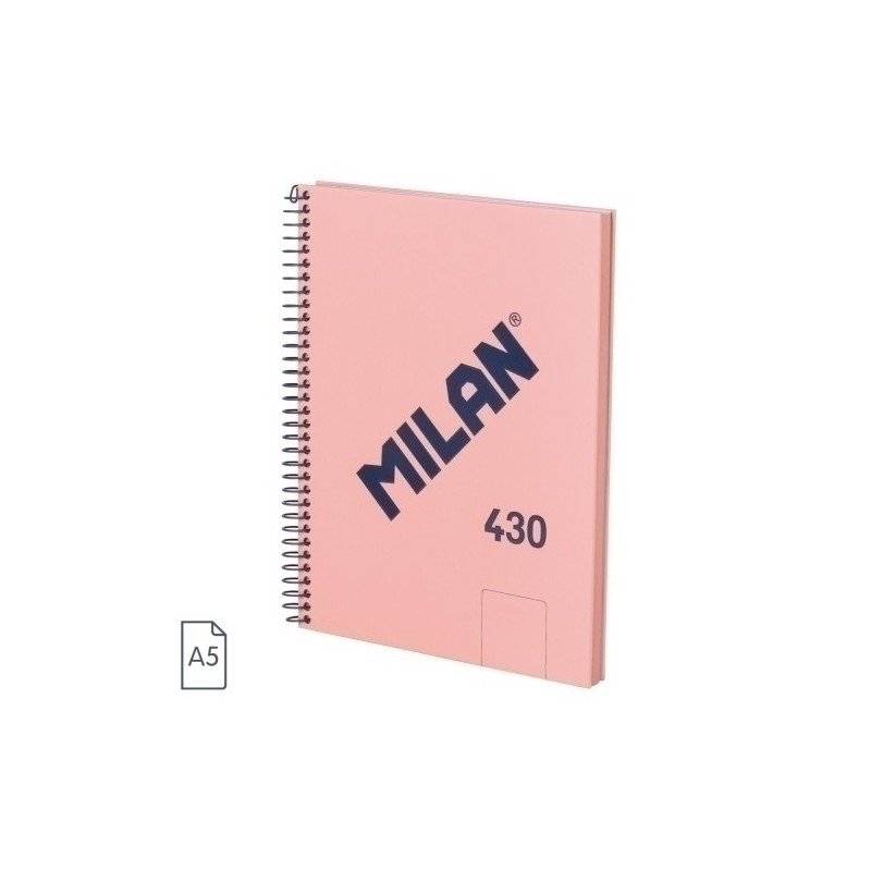 57151E80P-BLOC MILAN 430 A5 80h LISO ROSA precio por 3 unidades