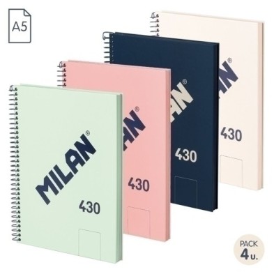 57151E80X4-BLOC MILAN 430 A5 80h LISO SURT. PACK 4 precio por 1 unidades