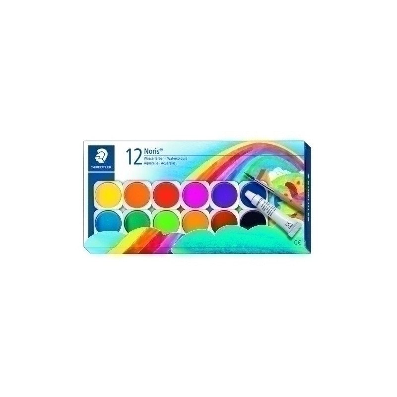 888 NC12-ACUARELAS STAEDTLER NC 12 +BLANCO+pincel precio por 1 unidades