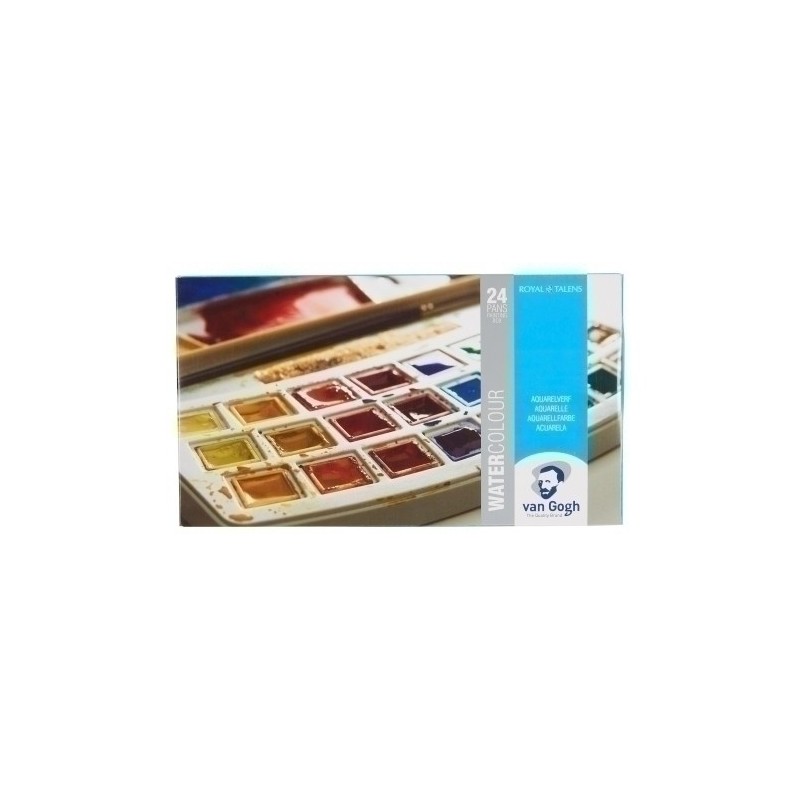 20808624-ACUARELA VAN GOGH PASTILLA CAJA DE 24 precio por 1 unidades
