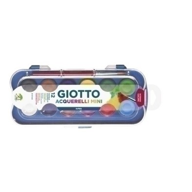 F352300-ACUARELAS GIOTTO MINI 23 mm EST.12 precio por 10 unidades