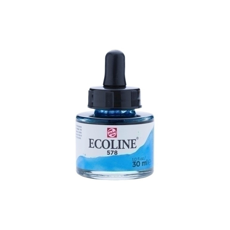 11255781-ACUARELA ECOLINE 30 ml AZUL CELESTE precio por 3 unidades