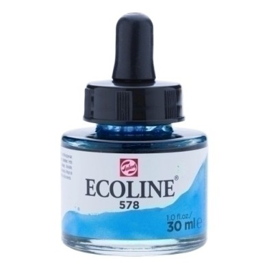 11255781-ACUARELA ECOLINE 30 ml AZUL CELESTE precio por 3 unidades