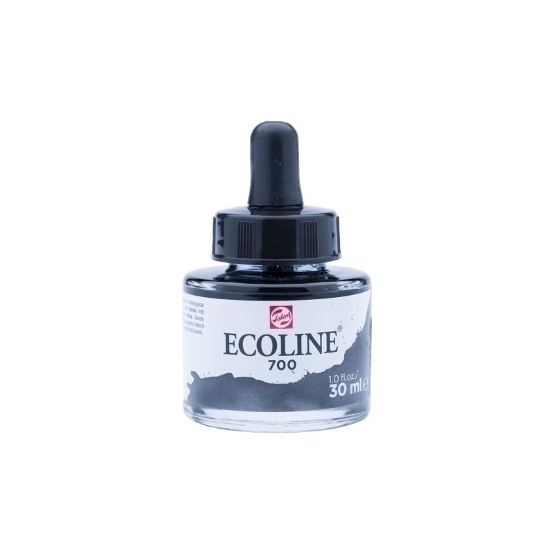 11257001-ACUARELA ECOLINE 30 ml NEGRO precio por 3 unidades