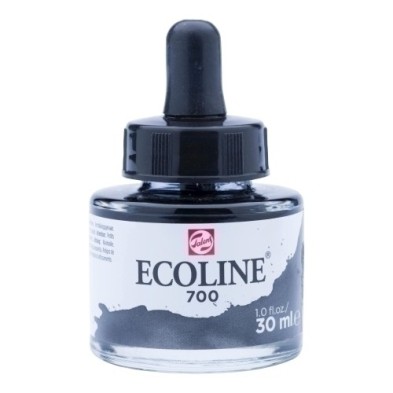 11257001-ACUARELA ECOLINE 30 ml NEGRO precio por 3 unidades