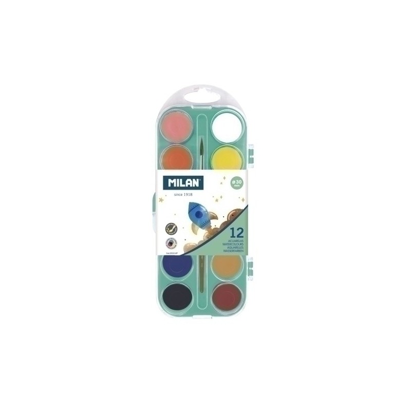 053312P-ACUARELAS MILAN ESTUCHE de 12 precio por 1 unidades