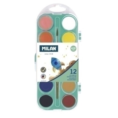 053312P-ACUARELAS MILAN ESTUCHE de 12 precio por 1 unidades