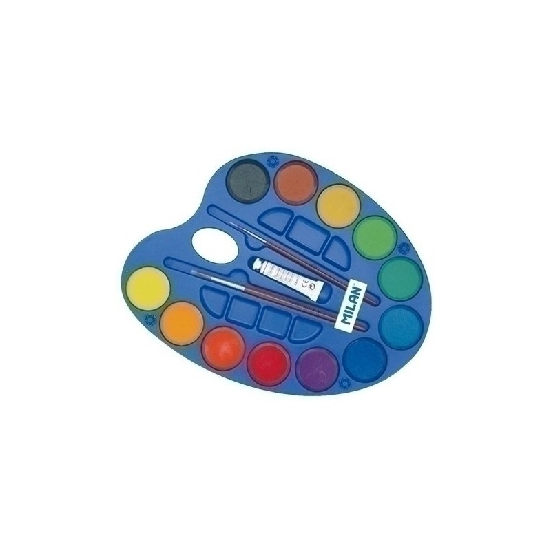 054412-ACUARELAS MILAN 45 mm PALETA de 12 precio por 6 unidades