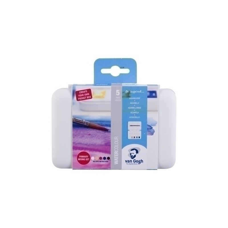 20808605-ACUARELAS VAN GOGH POCKET ESTUCHE de 5 precio por 10 unidades