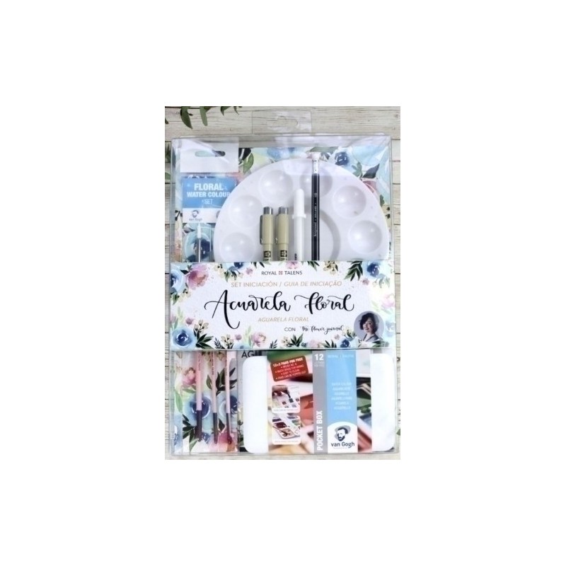 PO200060-SET ACUARELA FLORAL VAN GOGH INICIACION precio por 1 unidades