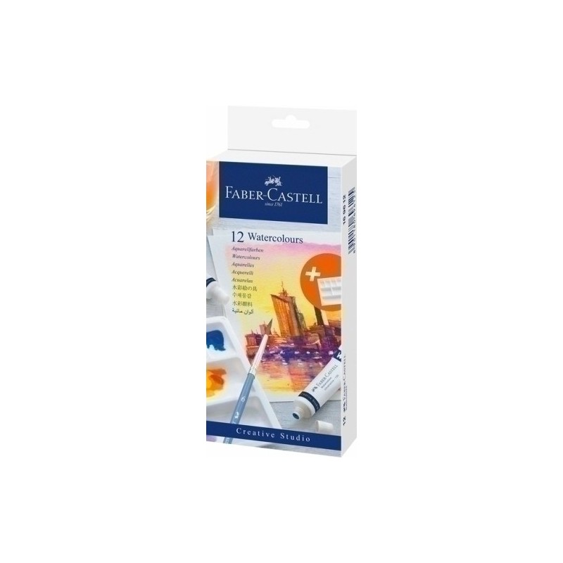 09169612-ACUARELAS FABER CASTELL PACK 12 TUBOS precio por 1 unidades