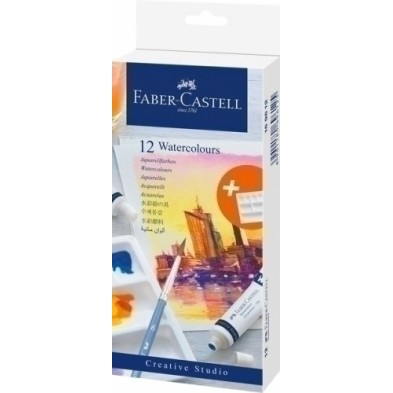09169612-ACUARELAS FABER CASTELL PACK 12 TUBOS precio por 1 unidades