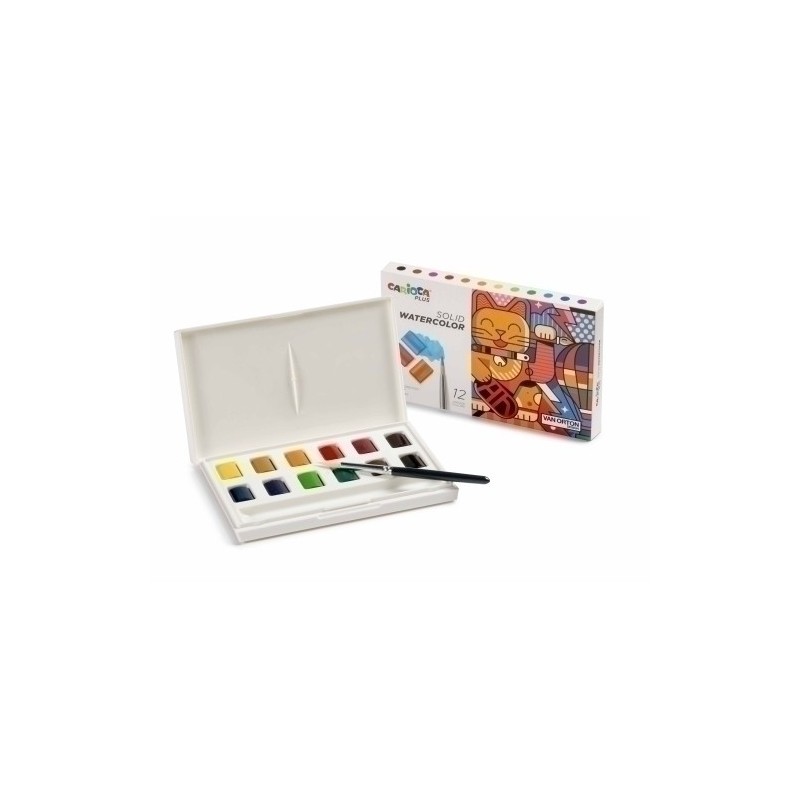 45210-ACUARELAS CARIOCA PLUS CAJA de 12 precio por 1 unidades