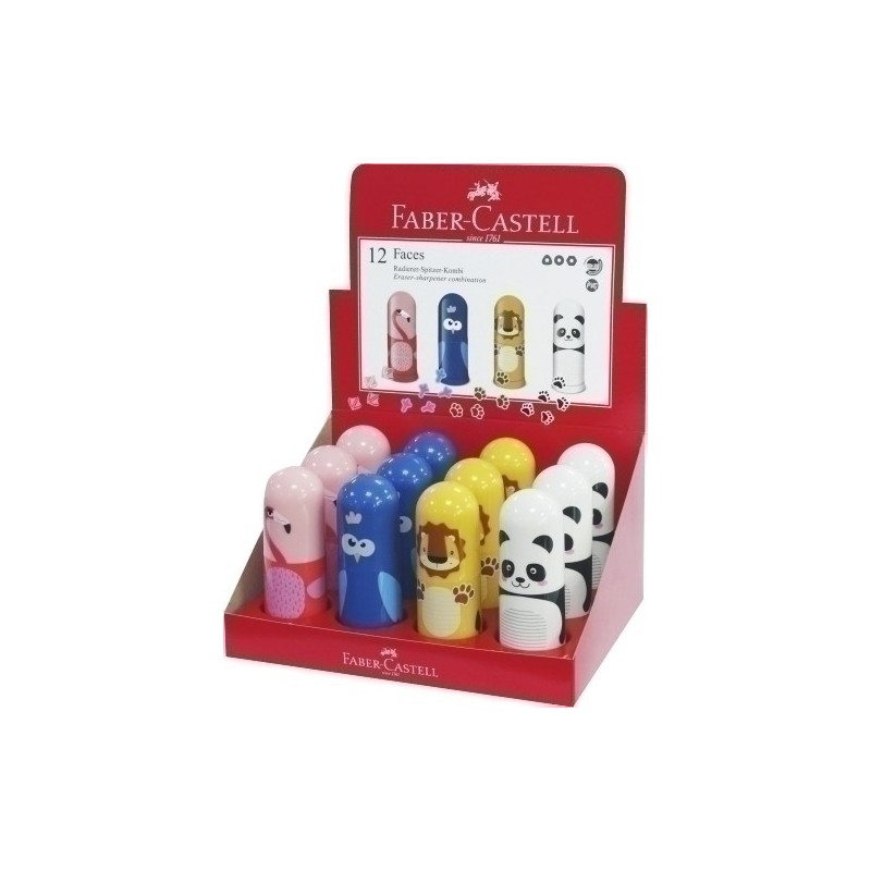 583513-AFILABORRA FABER-CASTELL ANIMALES EXP.12 precio por 1 unidades