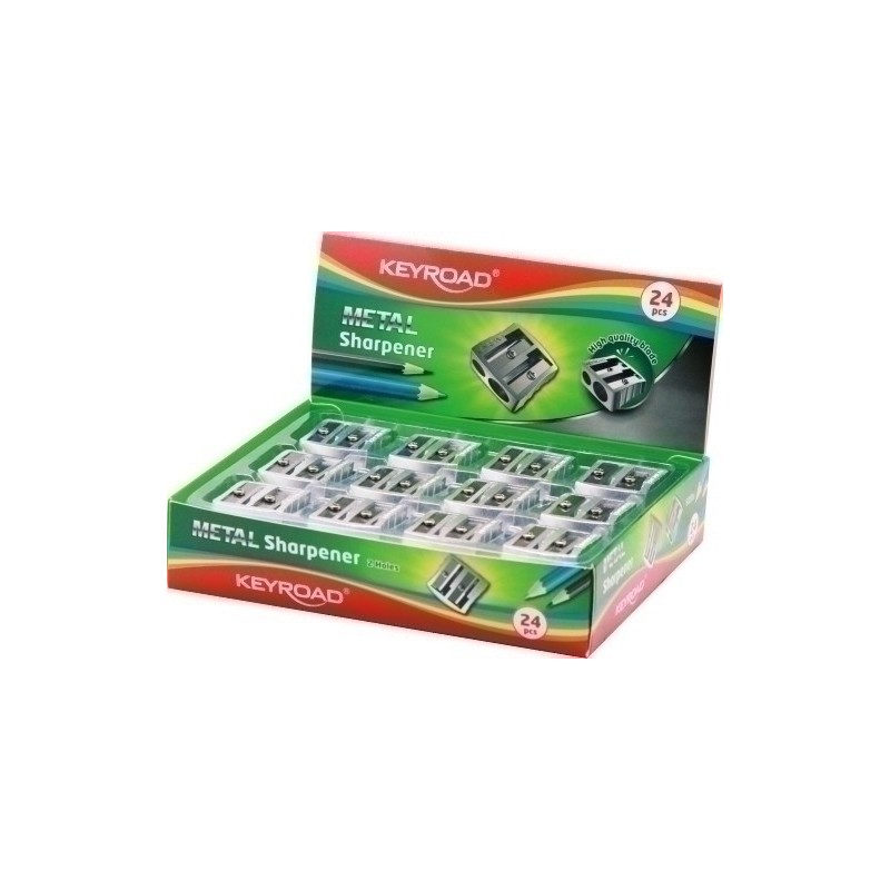 KR971684-AFILALAPIZ METALICO CUÑA KEYROAD DOBL.US precio por 24 unidades
