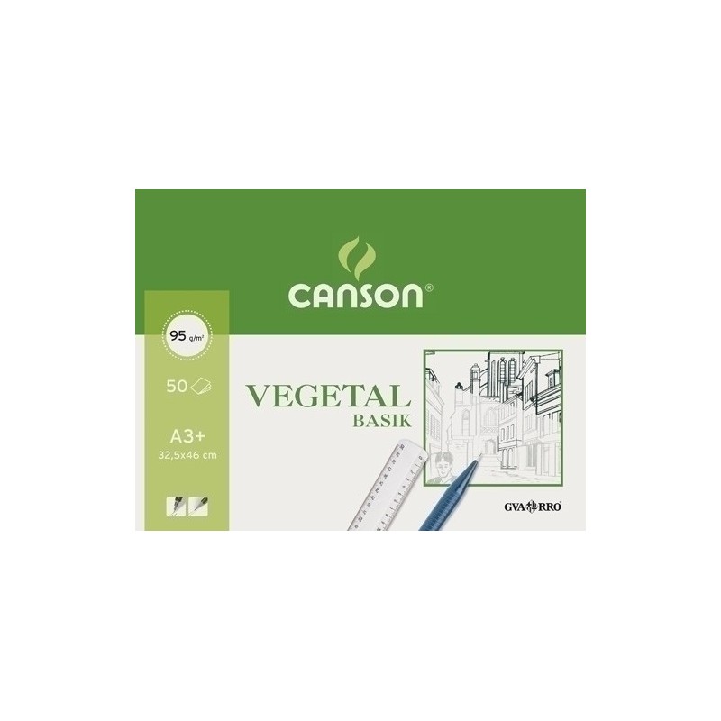 C200400713-BLOC DIBUJO G-C BASIK VEGETAL ENCOL. A3+ precio por 10 unidades