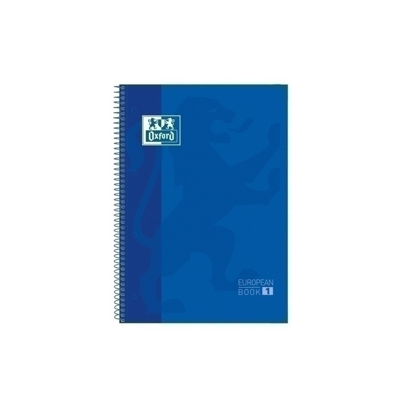 100430197-BLOCK OXF. EU.BOOK 1 A4 80h CD.5 AZUL precio por 5 unidades