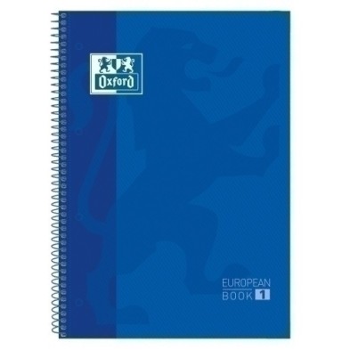 100430197-BLOCK OXF. EU.BOOK 1 A4 80h CD.5 AZUL precio por 5 unidades