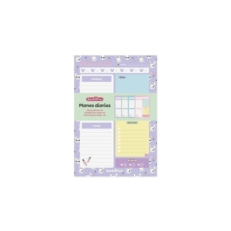 MR28712-PLANIFICADOR BACK2FUN PERPETUO A5 DIARIO precio por 1 unidades