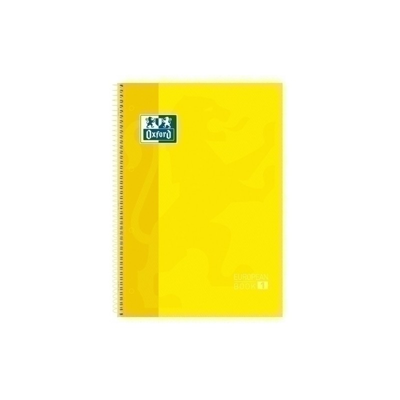 100430200-BLOCK OXF. EU.BOOK 1 A4 80h CD.5 AMARILL precio por 5 unidades