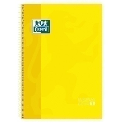100430200-BLOCK OXF. EU.BOOK 1 A4 80h CD.5 AMARILL precio por 5 unidades