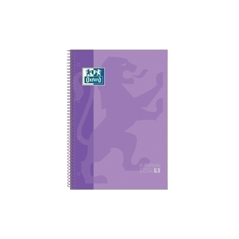 100430201-BLOCK OXF. EU.BOOK 1 A4 80h CD.5 LILA precio por 5 unidades