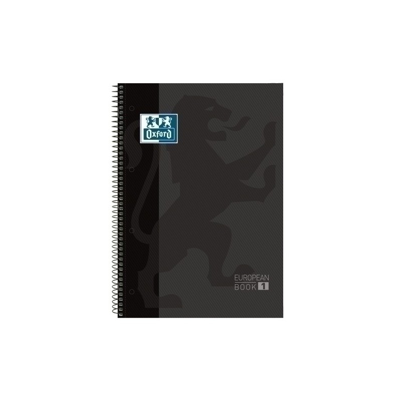 100430269-BLOCK OXF. EU.BOOK 1 A4 80h CD.5 NEGRO precio por 5 unidades