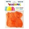 26008-GLOBO FASHION PASTEL NARANJA BOLSA 20 precio por 1 unidades