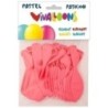 26009-GLOBO FASHION PASTEL ROSA BOLSA 20 precio por 1 unidades