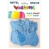26011-GLOBO FASHION PASTEL AZUL CELESTE B.20 precio por 1 unidades