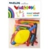 26069-GLOBOS MOLDEABLES + INFLADOR B.10 precio por 1 unidades