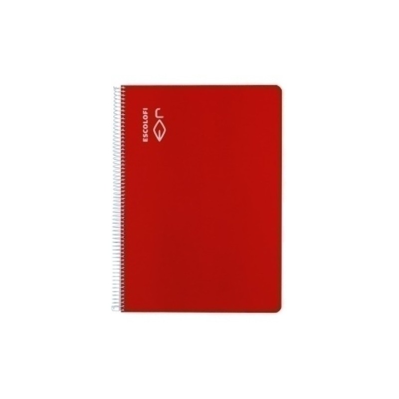 180921401-BLOCK ESCOLOFI A4 80h CD.4 70g ROJO precio por 5 unidades