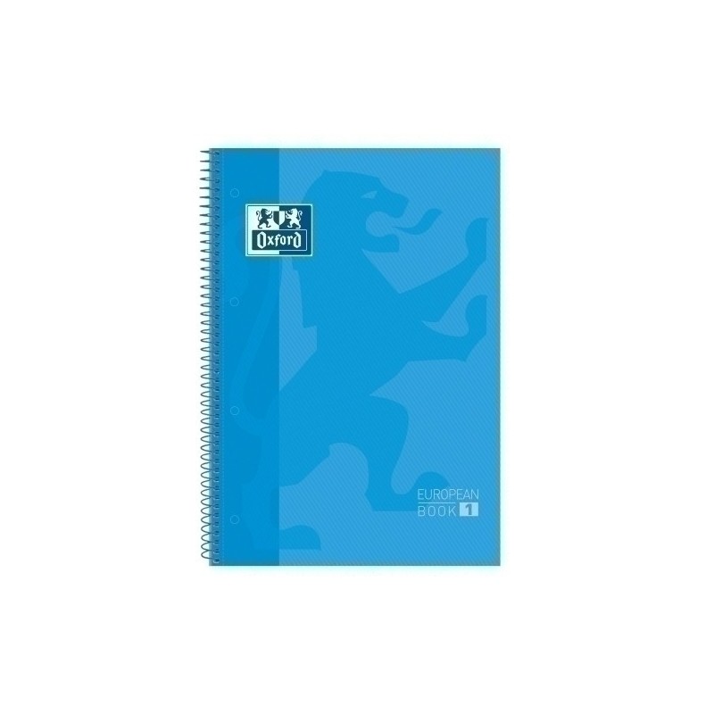 400028276-BLOCK OXF. EU.BOOK 1 A4 80h CD.5 TURQUES precio por 5 unidades