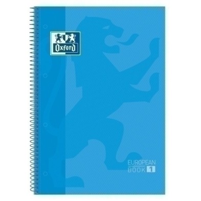 400028276-BLOCK OXF. EU.BOOK 1 A4 80h CD.5 TURQUES precio por 5 unidades
