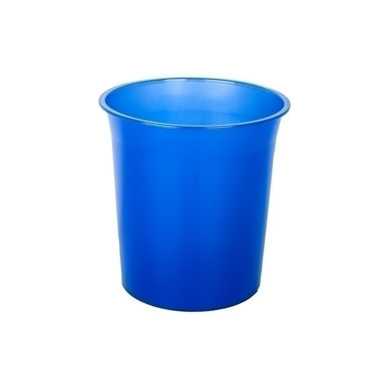 PTRAZM-PAPELERA PLASTICO CERRADA TRASL.AZUL MAR precio por 1 unidades