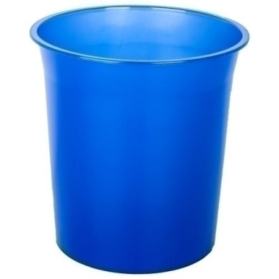 PTRAZM-PAPELERA PLASTICO CERRADA TRASL.AZUL MAR precio por 1 unidades