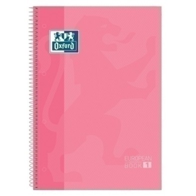 400040984-BLOCK OXF. EU.BOOK 1 A4 80h CD.5 ROSA precio por 5 unidades