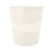 52781001-PAPELERA PLASTICO LEITZ WOW 15L BLANCO precio por 1 unidades