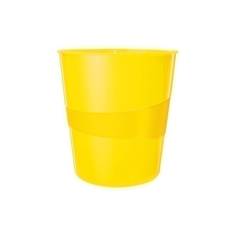 52781016-PAPELERA PLASTICO LEITZ WOW 15L AMARILLO precio por 1 unidades