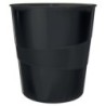 52781095-PAPELERA PLASTICO LEITZ WOW 15L NEGRO precio por 1 unidades