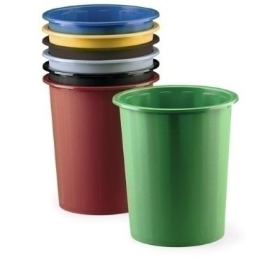 305-03-PAPELERA PLASTICO FAIBO 14 L ROJO precio por 1 unidades