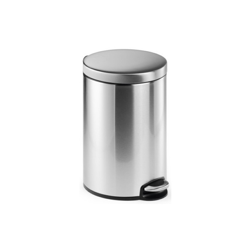 340123-PAPELERA DURABLE MET.REDONDA 12 L INOX precio por 1 unidades