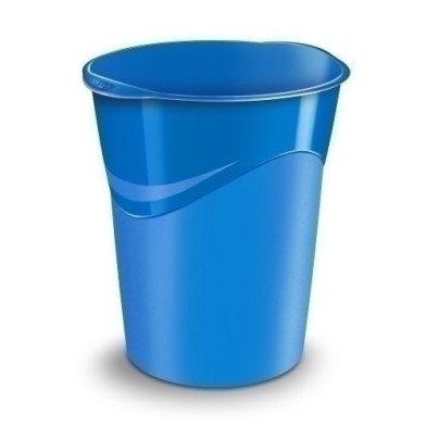 1002800351-PAPELERA PLAST. CERRADA CEP GLOSS AZUL precio por 1 unidades