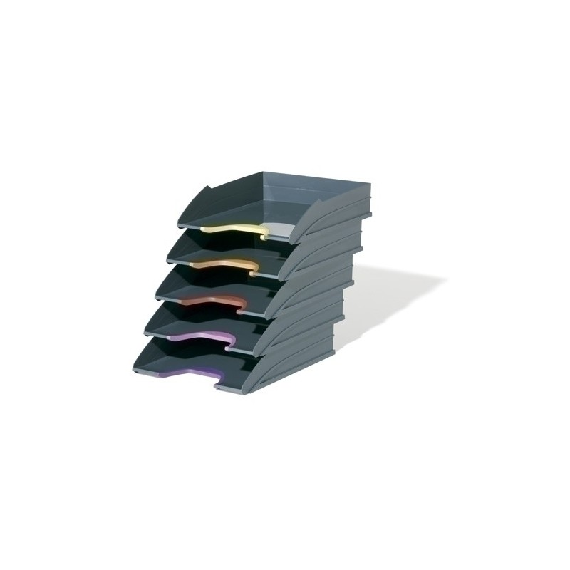 770557-BANDEJA SOBREMESA DURABLE VARICOLOR P/5 precio por 1 unidades