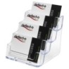 70841-PORTATARJETAS SOBREM. CRISTAL 4 COMPART. precio por 1 unidades