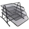 324514-BANDEJA SOBREMESA MALLA NEGRA SET 3 precio por 1 unidades