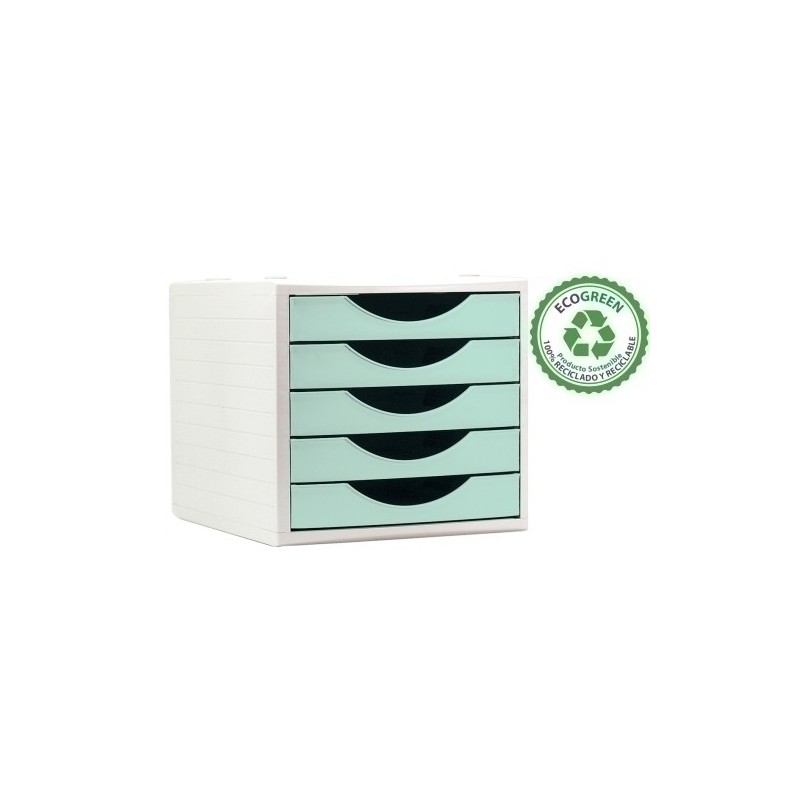 4005 VE PS-MODULO 5 CAJONES A.2000 VERDE PASTEL precio por 1 unidades