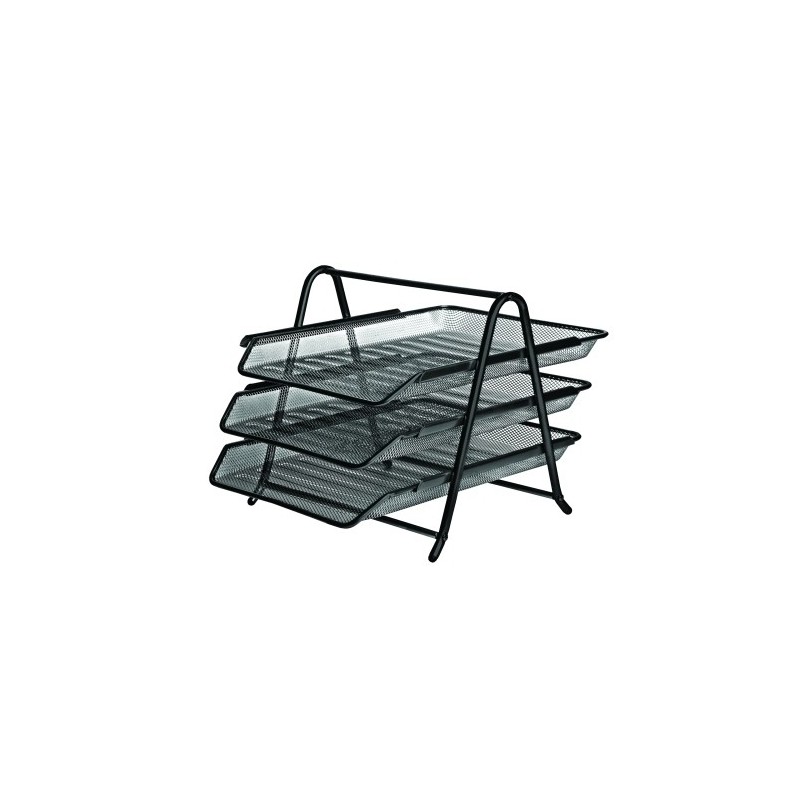 91308-BANDEJA SOBR. FOROFIS METAL NEGRA SET 3 precio por 1 unidades
